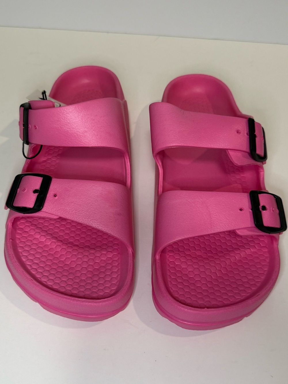 Nitti Hot Pink Double Strap Slide Sandals Women’s Casual Summer Slides
